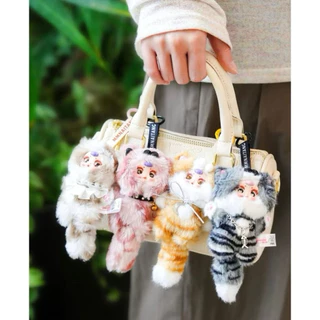 MM Cat plush(ยกbox 6 จุ่มพร้อมส่งในไทย)💥ใช้โค๊ดแฟชั่นลด20-30%💥กล่องสุ่มพวงกุญแจแฟชั่น