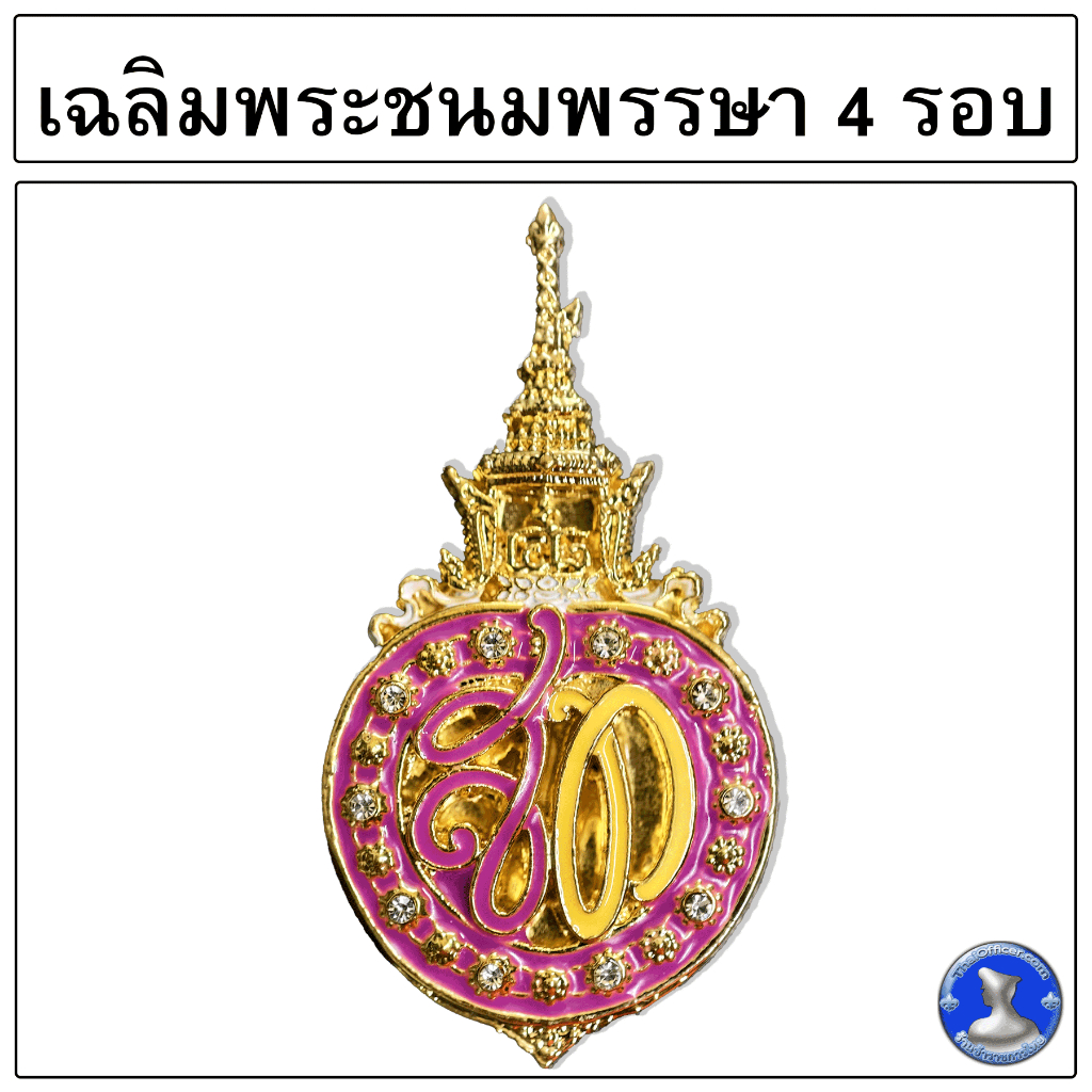เข็มกลัด 4 รอบ ( ส.ท. ) งานเกรด A สวยคมชัด มีส่งด่วนด้วยไรเดอร์