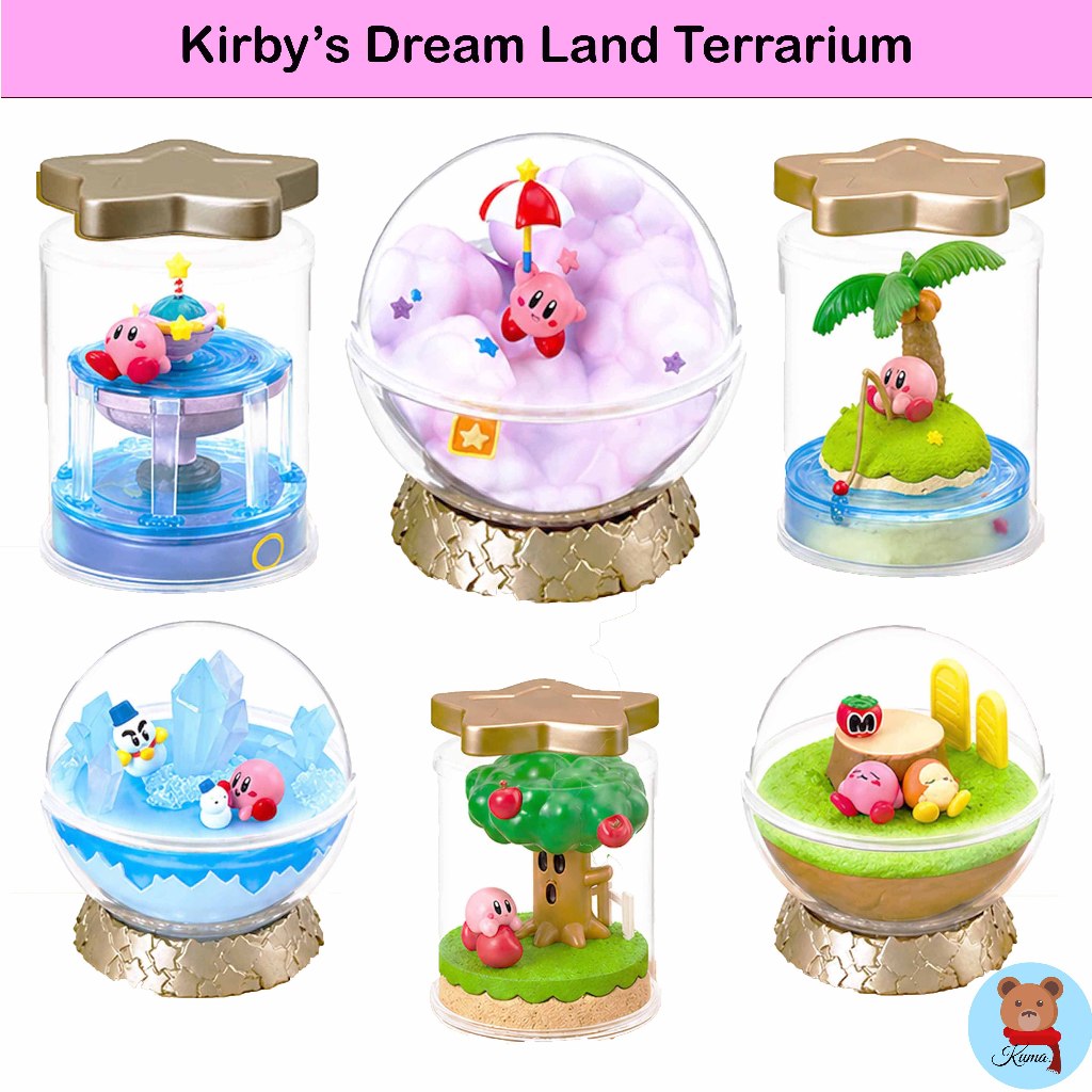 ✅Re-Ment Kirby's Dream land Terrarium Collection The Story Of Dream Fountain 6 types 🇯🇵รีเม้นท์ เคอร์บี้ในโหลแก้ว 6 แบบ