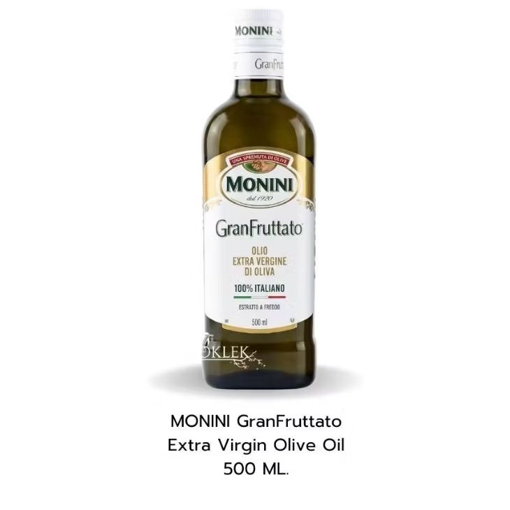 Monini GranFruttato Extra Virgin Olive Oil 500 ml. โมนีนี่ น้ำมันมะกอกธรรมชาติ 500 มล.