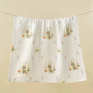 ผ้าอ้อมสาลูใหม่ 70x70cm แพค6ผืน ผ้าฝ้าย100% ผ้าห่อตัวทารก