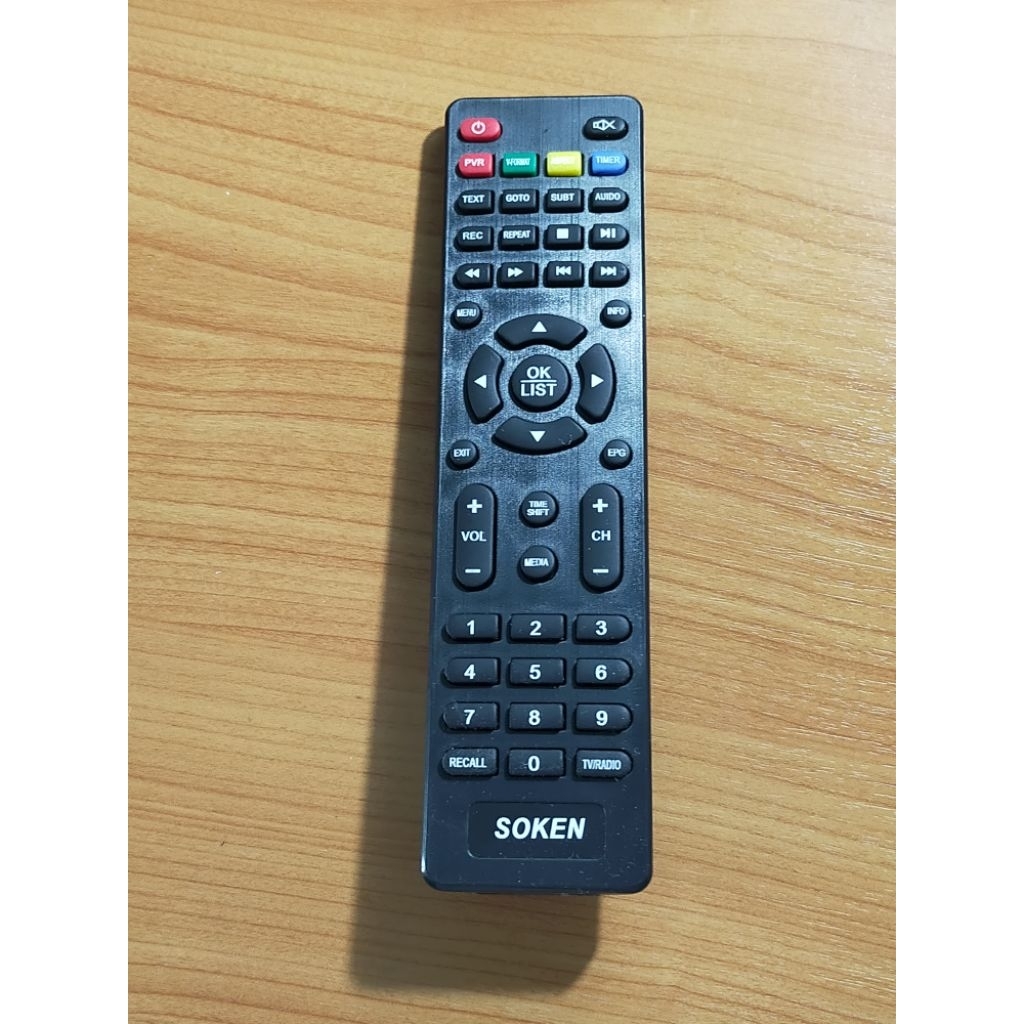 รีโมท กล่องดิจิตอล SOKEN รุ่น DB-234 , DB-233(หน้าขาว)และ DB-331/