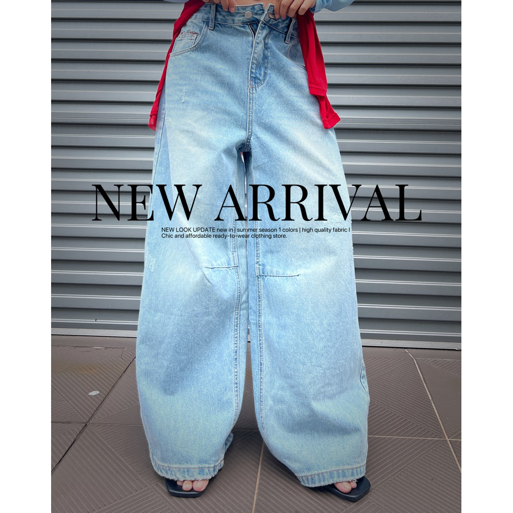 25SUMMER J81 - กางเกงยีนส์สีซีด