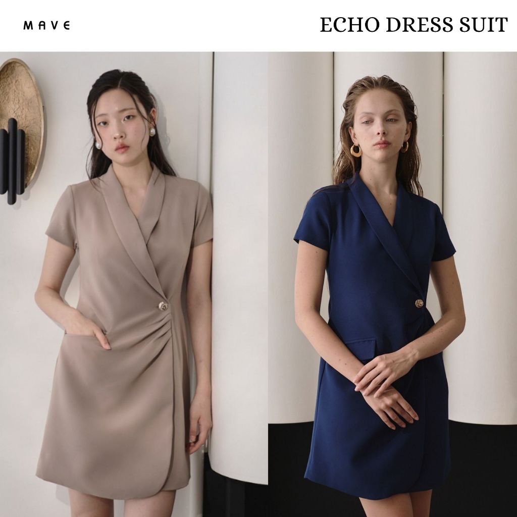 MAVE เดรส รุ่น Echo สี TAUPE,NAVY