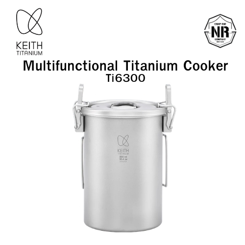 [ส่งด่วน/ส่งไว/จัดส่งทุกวัน/มีประกัน]  หม้อหุงข้าวเอนกประสงค์ Keith Multifunctional Titanium Cooker Ti6300