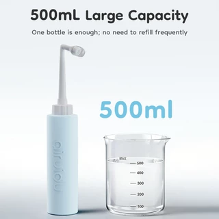 Airuidu PM1 ขวดชำระแบบพกพาสำหรับเดินทาง ความจุ 500 มล. เครื่องฉีดชำระส่วนบุคคล สำหรับผู้หญิง ทำความสะอาดร่างกาย