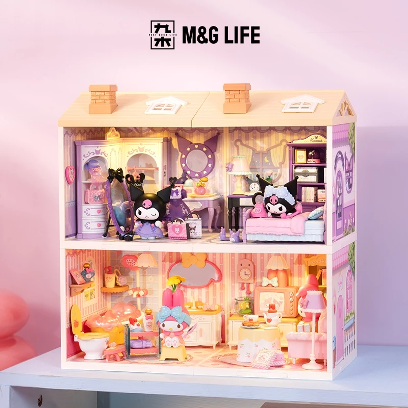 M&G Life x Rolife Sanrio Super World โมเดลของเล่นตัวต่อแบบประกอบเอง