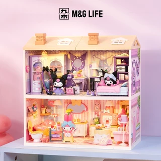 M&G Life x Rolife Sanrio Super World โมเดลของเล่นตัวต่อแบบประกอบเอง