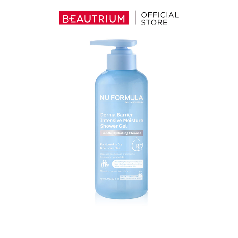 NU FORMULA Derma Barrier Intensive Moisture Shower Gel เจลอาบน้ำ 400ml