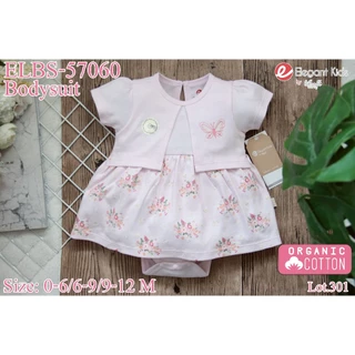 Elegant Kids ชุดเด็กผู้หญิง ผ้าออแกนิค คอตตอน Size: 6เดือน-3ขวบ