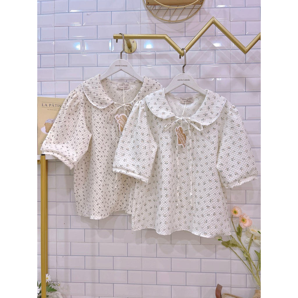 •STN51•เสื้อแขนสั้น แต่งลูกไม้น่ารักๆ สไตล์เกาหลี ทรงน่ารักงานป้าย ใส่เที่ยว ใส่ทำงาน