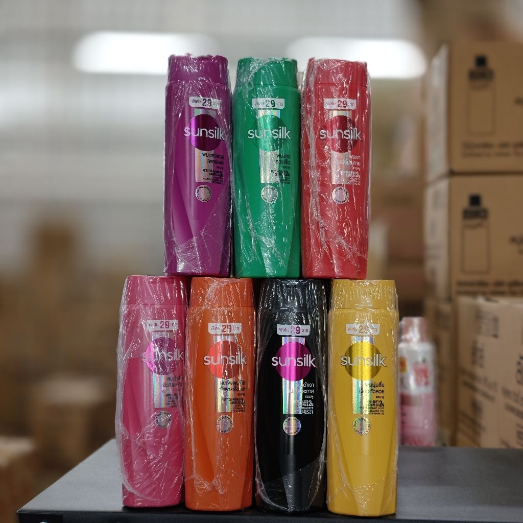 ซันซิล sunsilk แชมพู ปริมาณ90มล. ติดราคา29บ. (แพ็ค6ขวด)