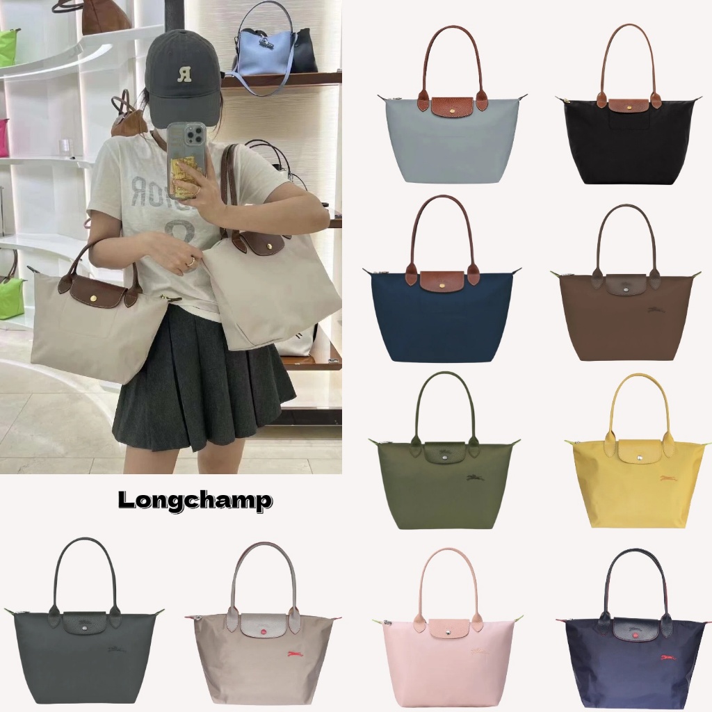 แท้💯% Longchamp Le Pliage Original Tote Bag พกพาสะดวก  พับได้ ความจุสูง ซิปปิดเปิด กระเป๋าโท้ท