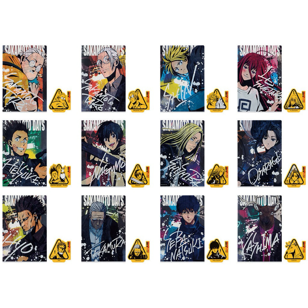 [พร้อมส่ง✅ลิขสิทธิ์แท้💯] แฟ้มA4 ICHIBAN KUJI SAKAMOTO DAYS VOL.2 - J PRIZE CLEAR FILE AND STICKER