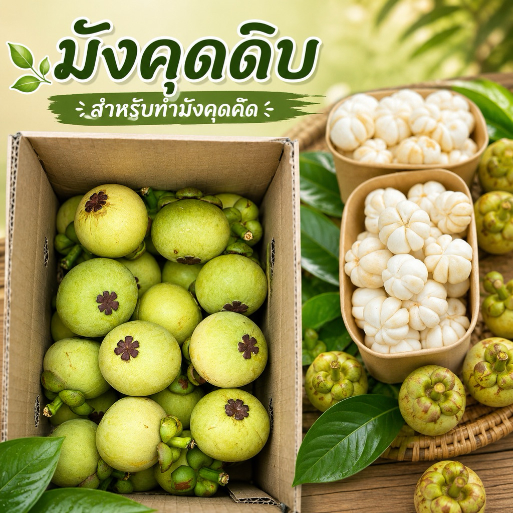 💚🌈 “ มังคุดดิบ “ สำหรับทำ มังคุดคัด 5 กิโล💥