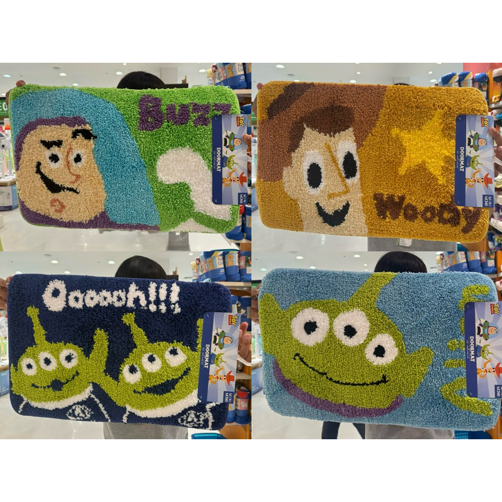 💙พรมเช็ดเท้า💙มีกันลื่นในตัว ลายToy Story ลิขสิทธิ์แท้Disney100% Minimono