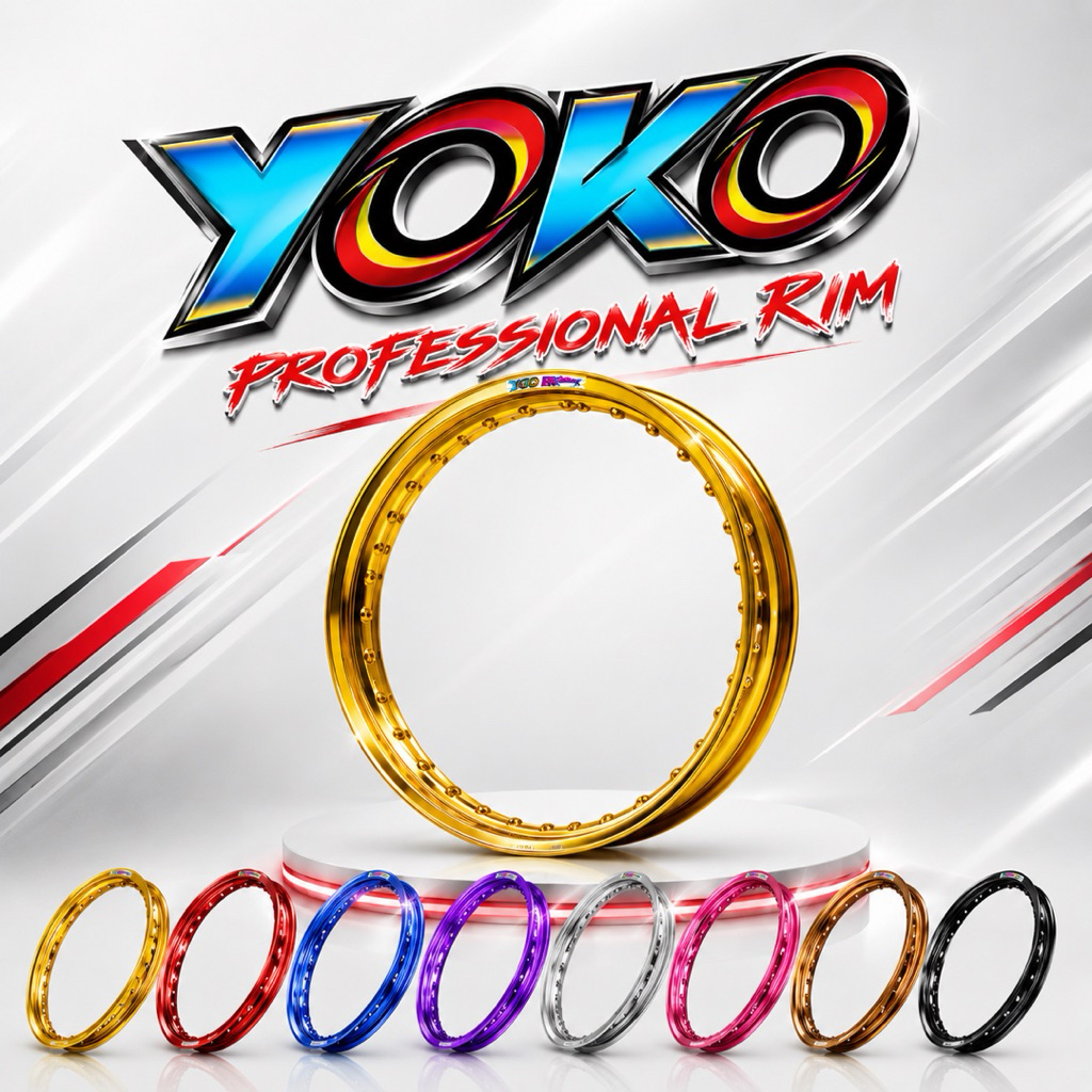 ล้อ YOKO ขอบ 17 ขนาด 1.40 แท้ 100% YOKO Professional Rim 1.40 x 17 Motorcycle Wheel Rim