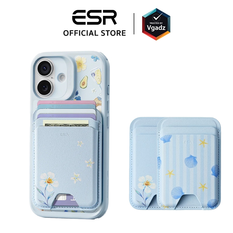 ESR ที่เก็บบัตรติดหลังมือถือ รุ่น Magnetic Wallet (Summer Collection)