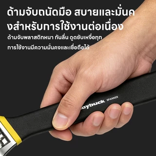 【รุ่นอัปเกรดป้องกันลื่น】ประแจปากเลื่อน 6/8/10/12/15 นิ้ว รับประกัน 1 ปี ไม่หลวมง่าย ประแจเลื่อน