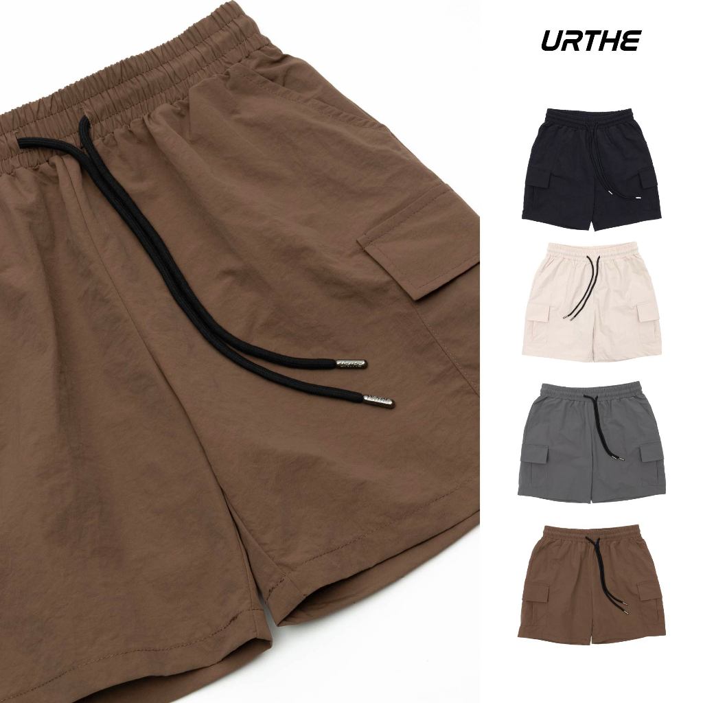 URTHE - กางเกงขาสั้น คาร์โก้ รุ่น NYLON CARGO SHORTS