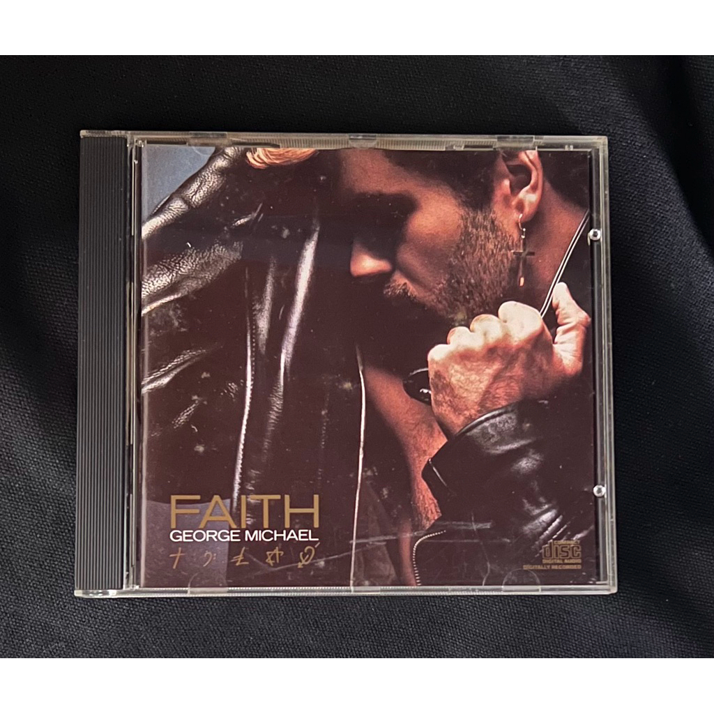 Red2 - CD ซีดีเพลง George Michael -Faith,1987 Columbia Records USA (มือสอง/สภาพ EX)