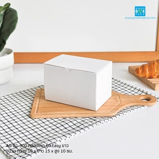 Goodboxpack (แพ็คละ10-20ใบ) กล่องเค้ก ครึ่ง,1,2 ปอนด์ หน้าต่างกว้างL-shape กล่องเค้กชิ้น สามเหลี่ยม ทรงโค้ง
