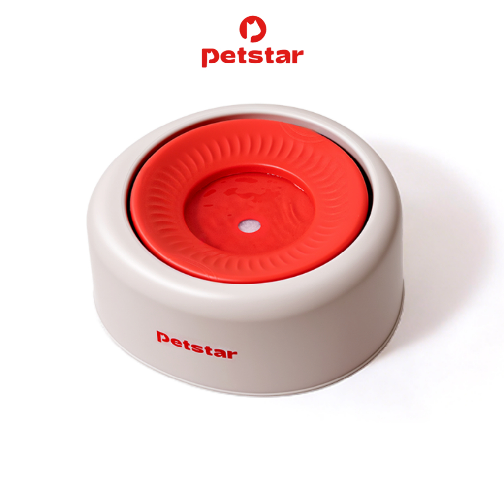 Petstar ชามน้ำสัตว์เลี้ยง ชามลอยน้ำ Pet Water Bowl ดีไซน์โค้งมน ป้องกันน้ำกระเด็นและฝุ่น ไม่ลื่น ไม่หกง่าย มี 2 ขนาด