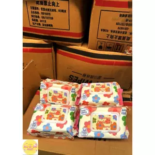 ( 5แถม 5 ) ทิชชู่เปียก ฺBaby Wipes ห่อใหญ่ 100 แผ่น หนัก700กรัม แผ่นใหญ่หนานุ่ม ลายดอกไม้ ผ้าเช็ดทำความสะอาดอเนกประสงค์