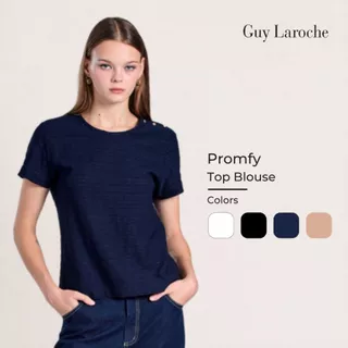 Guy Laroche Woman's blouse ท็อป เบลาส์ พรอมฟี่ เสื้อยืดแขนสั้น