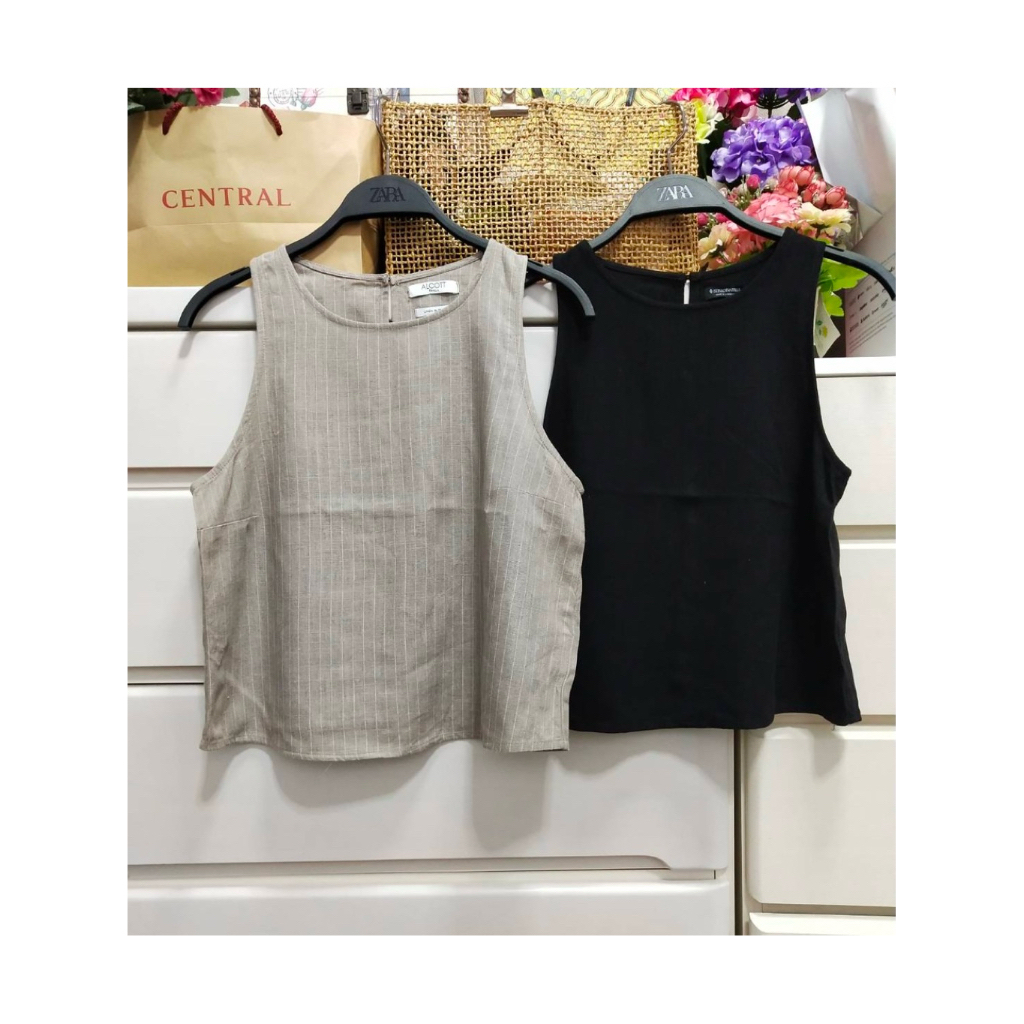 เสื้อกล้ามผ้าลินิน ALCOTT งานใหม่