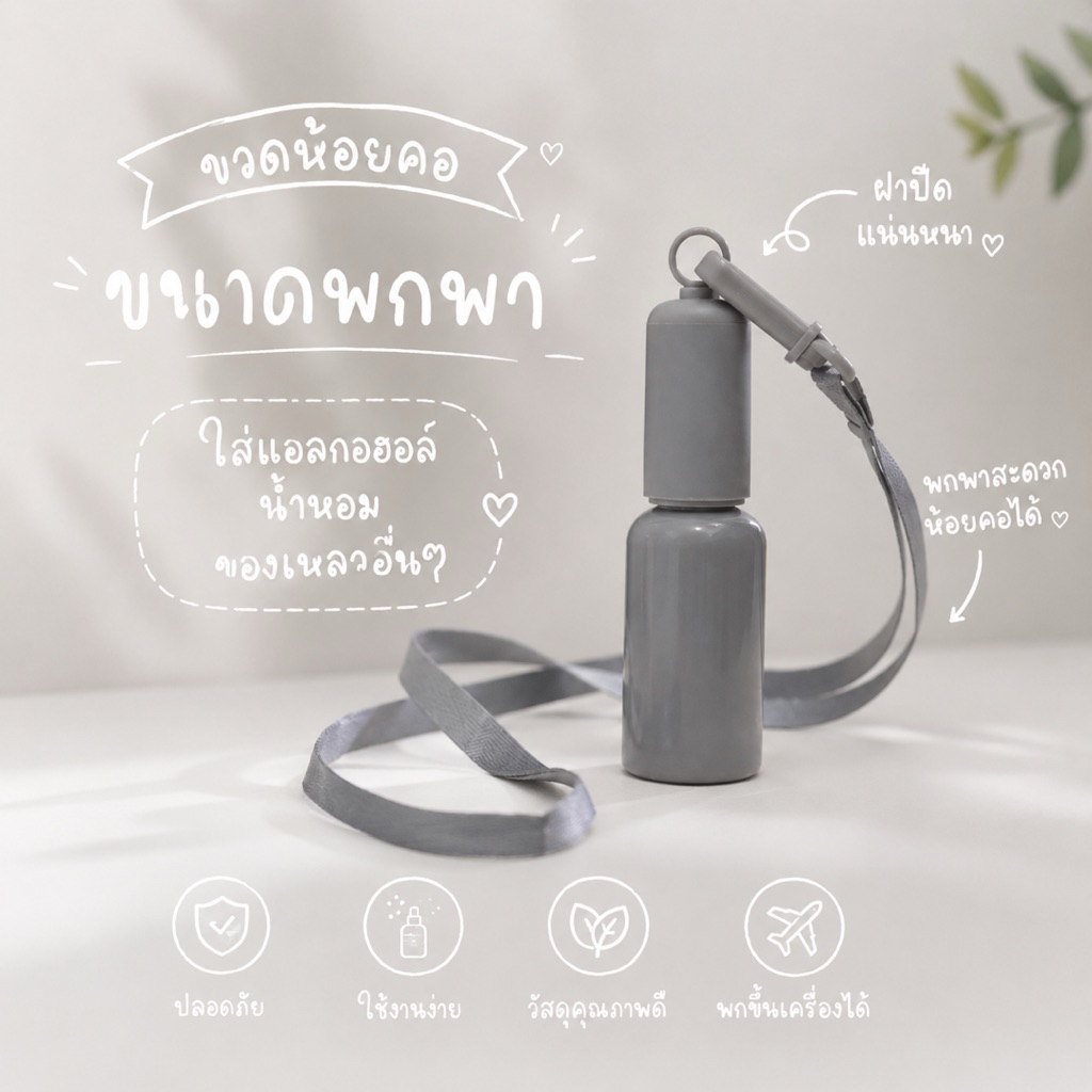 ขวดสเปรย์ห้อยคอ ขนาดพกพา 30 ml ขวดสเปรย์ amazon ของชำร่วยสุดพิเศษ ใช้งานได้จริง