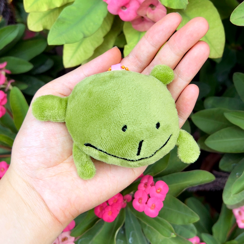 พวงกุญแจตุ๊กตากบ Frogbi Plushie แบรนด์ Two in Row ตุ๊กตาห้อยกระเป๋ารูปกบ