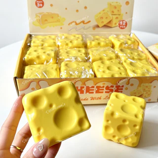 ของเล่นสกุชชี่ ชีส กลิ่นหอม ของเล่นบีบได้ ของขวัญ สำหรับเด็ก ของเล่นบีบเนื้อนุ่ม