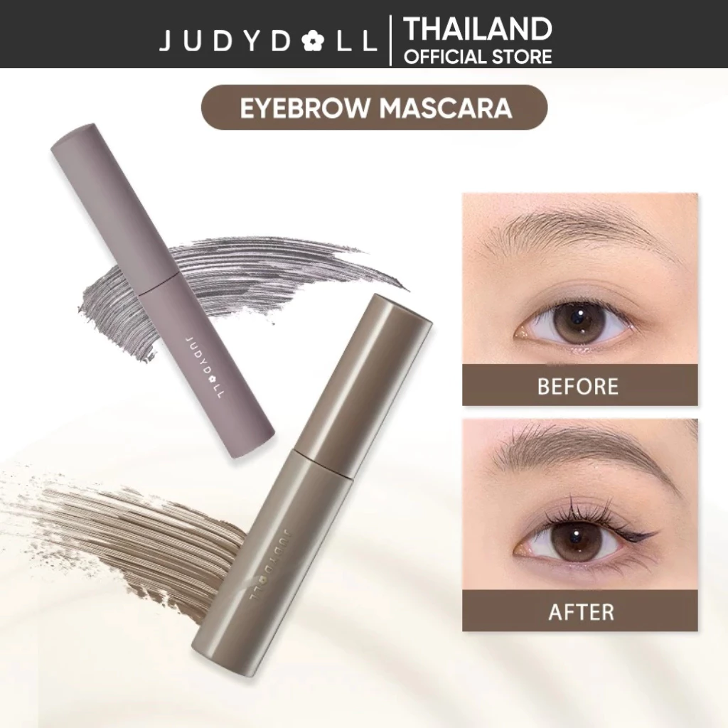 [ใหม่] JUDYDOLL Eyebrow Mascara (Cushion brush) จูดี้ดอล เจลทาสีคิ้ว หัวคูชั่น กันน้ำ กันเหงื่อ ติดทน