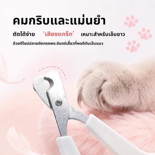 กรรไกรตัดเล็บ กรรไกรตัดเล็บแมว หมา สแตนเลสอย่างดี ใบมีดตัดเล็บ แมว กระทัดรัด พกพาสะดวก