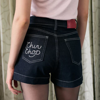 (พร้อมส่ง) CHUUCHOP - (XS-4XL) Rocky short jeans กางเกงยีนส์ขาสั้นผู้หญิง เอวสูง ผ้ายืด ยีนส์ขาสั้น รับซัมเมอร์ (C9300)