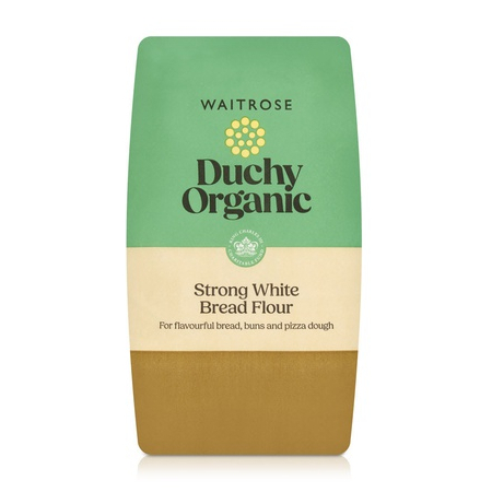 Waitrose Duchy Organic Strong White Bread Flour 1.5kg. เวทโทรส สตรองไวท์ แป้งสำเร็จรูป สำหรับทำขนมปัง