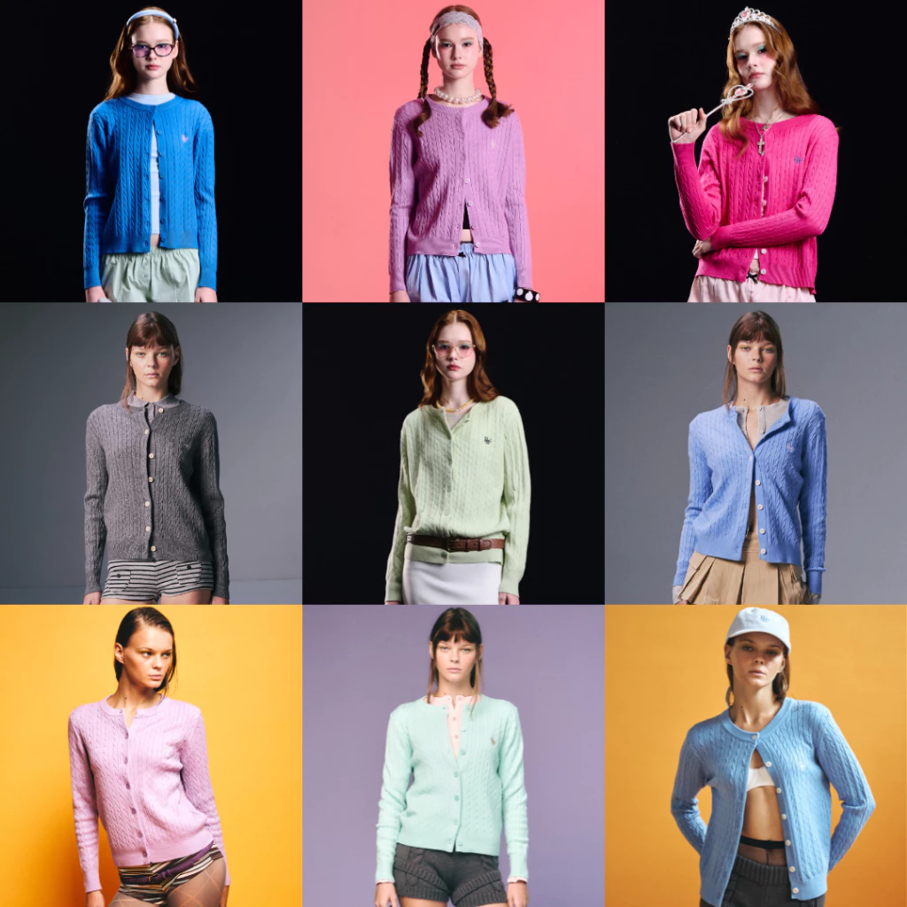 Bemingtop643(S-XL) - BMG Knit Cardigan (PREชมพู,แดง,ฟ้าพาส,กรม,น้ำตาล,ม่วงพาส,ขาวชมพู,ครีมเข้มM/น้ำตาล,ครีมL20 วัน) thumbnail 9