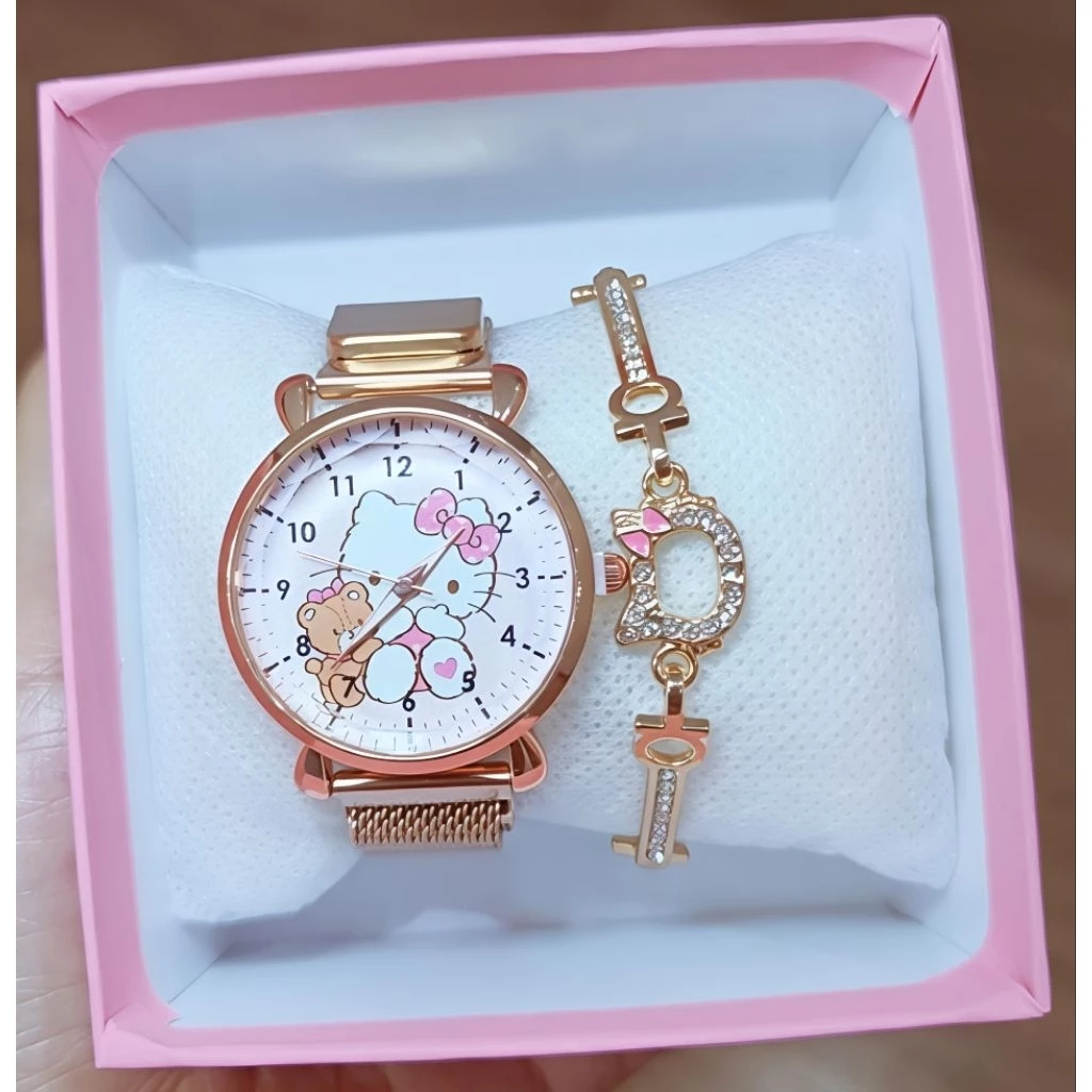 set นาฬิกา sanrio ฟรีกำไรและกล่องตามรุป