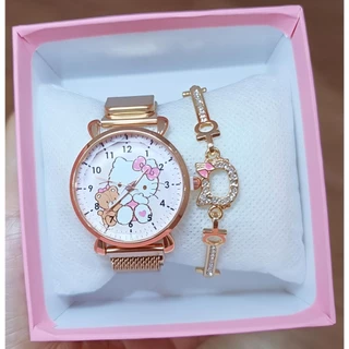 set นาฬิกา sanrio ฟรีกำไรและกล่องตามรุป