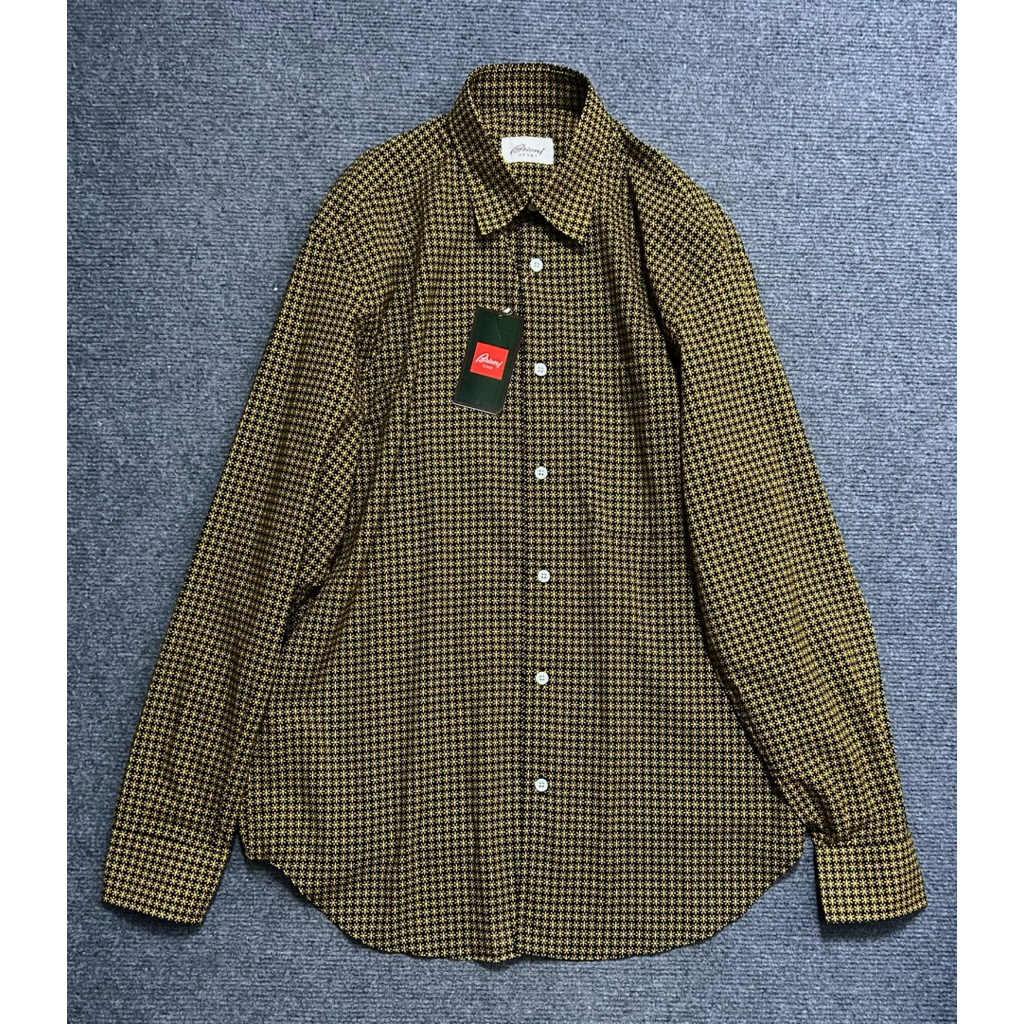 print cotton shirt made in italy