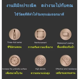 Mercedes-Benz car umbrella ร่มอัตโนมัติ Windproof Folding Umbrella ร่ม ร่มพับ กันแดด กันยูวี 100% กันฝน เคลือบยูวีสีดำ