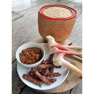 เนื้อแห้ง สูตรเค็มนัว อีสาน อิหล่าบ้านออ 500 กรัม (จากเนื้อสด 1 กิโล)