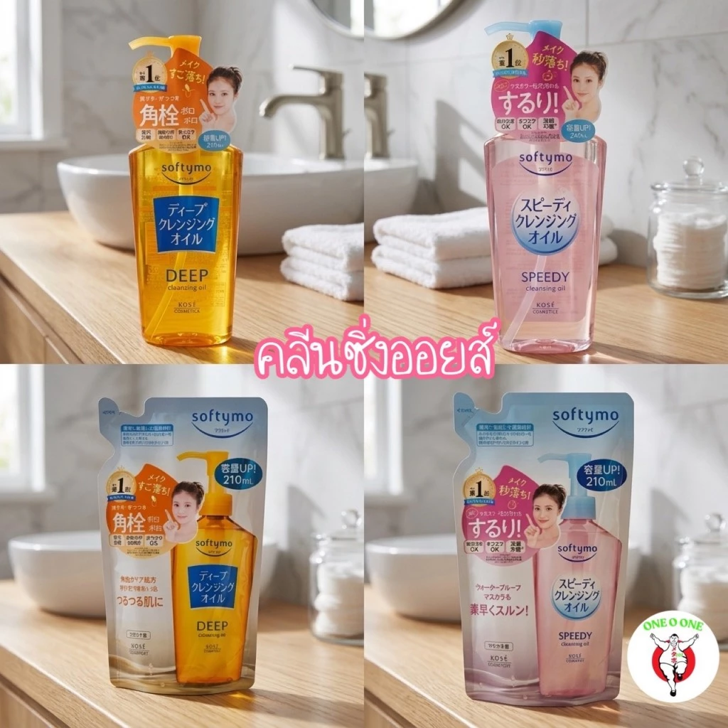 น้ำยาล้างเครื่องสำอาง Softymo Deep Cleansing Oil [คลีนเซอร์]