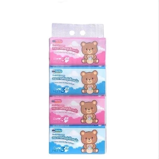 กระดาษทิชชู่เช็ดหน้า KUMA Facial Tissue ขนาด 230 แผ่น : 4 ห่อ