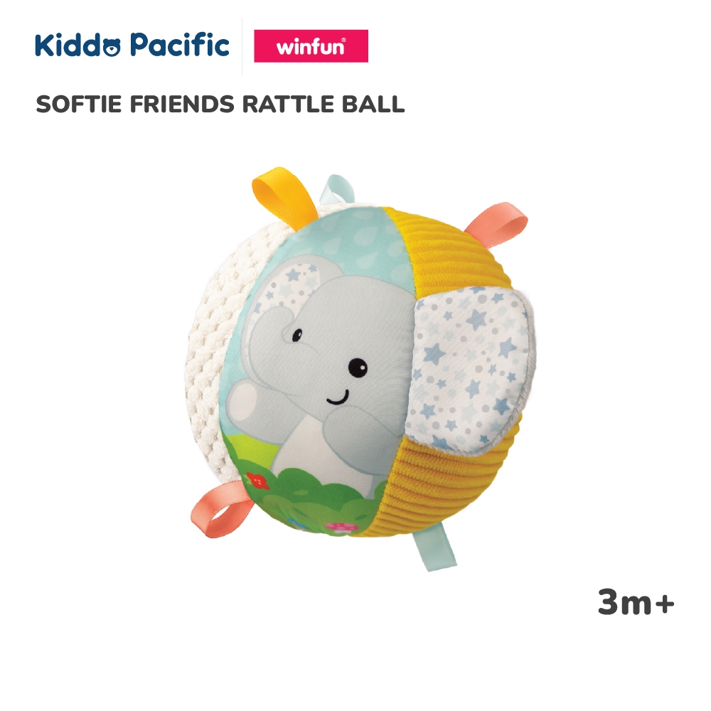 WINFUN SOFTIE FRIENDS RATTLE BALL ลูกบอลผ้านุ่ม