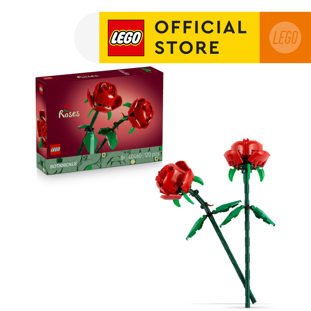 LEGO Iconic 40460 Roses Building Kit (120pcs.), Building Blocks, Kids Toy