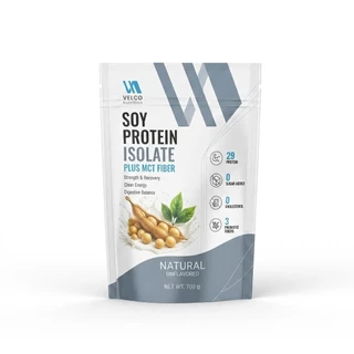 Velco nutrition Soy protein isolate plus mct fiber ซอยโปรตีน พลัส ไฟเบอร์ โปรตีนถั่วเหลือง รสจืด เพิ่มพรีไบโอติก