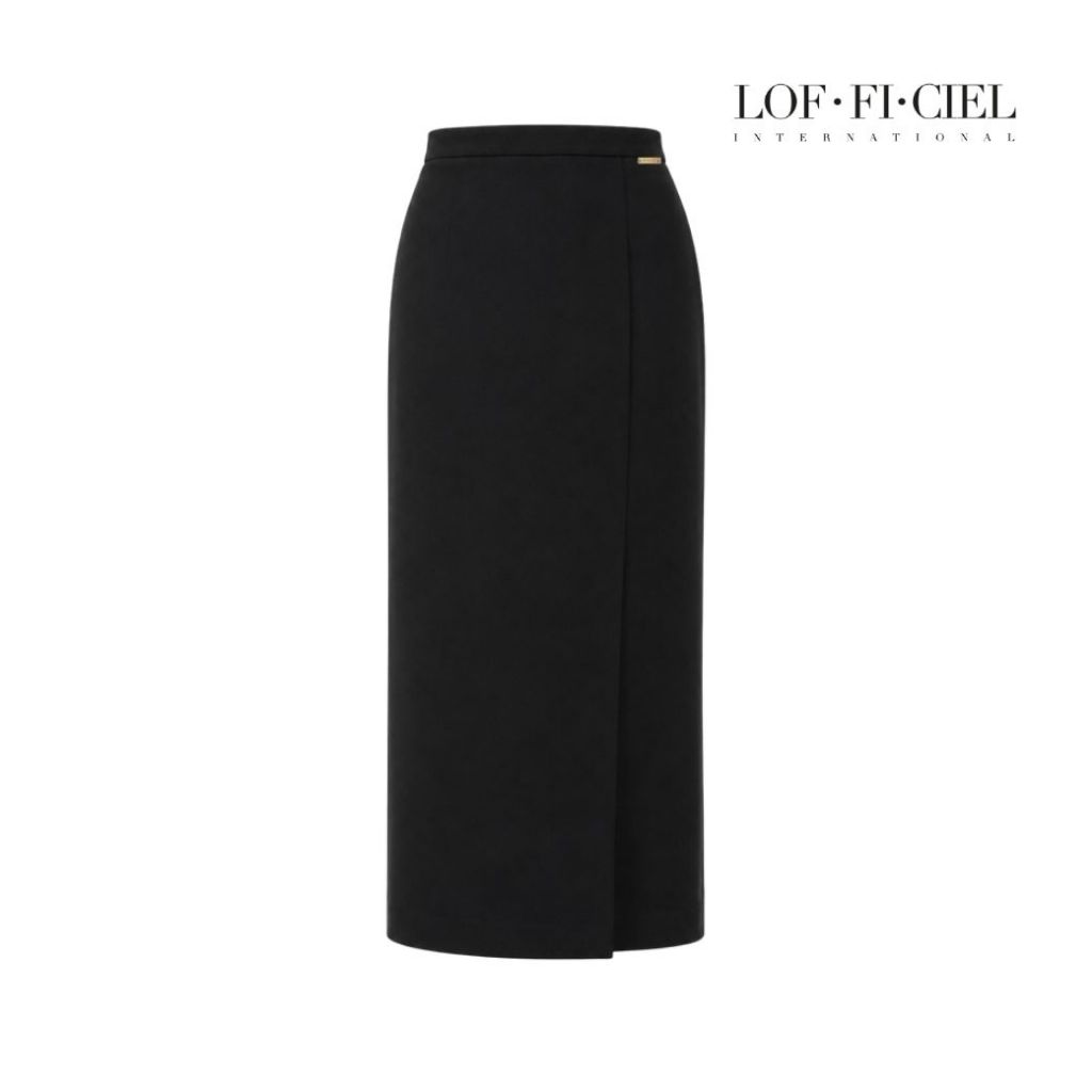 LOF-FI-CIEL Skirt Chitralada กระโปรง กระโปรงยาว สีดำ F9YZBL