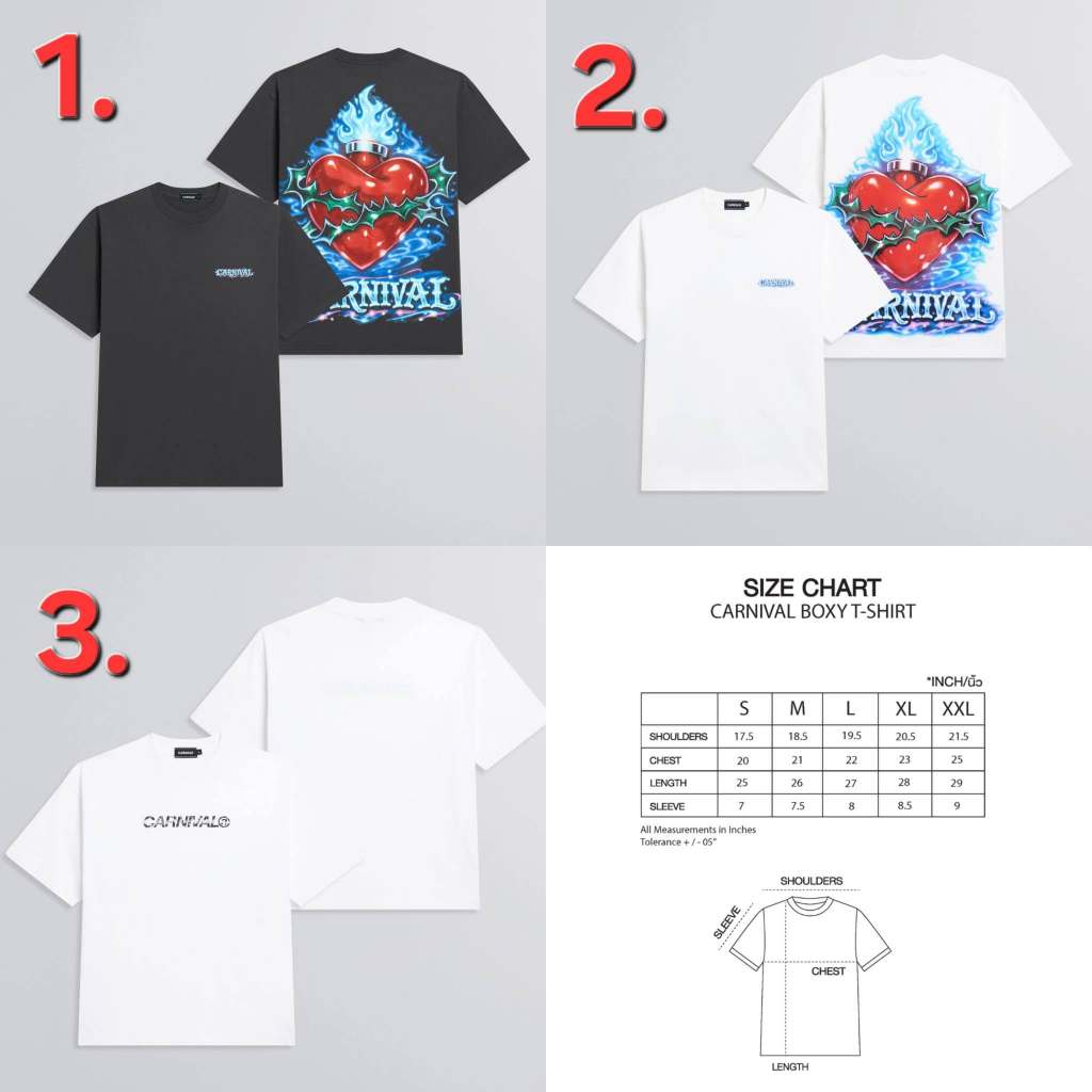 [ ของแท้ ] เสื้อยืด CARNIVAL Spring/Summer 2026 Collection Part.3 “No Ordinary Morning” BOXY T-SHIRT ของใหม่ พร้อมส่ง